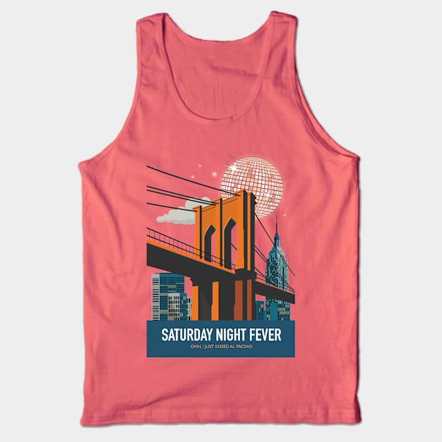 Saturday Night Fever - Alternative Movie Poster Tank Top by MoviePosterBoy